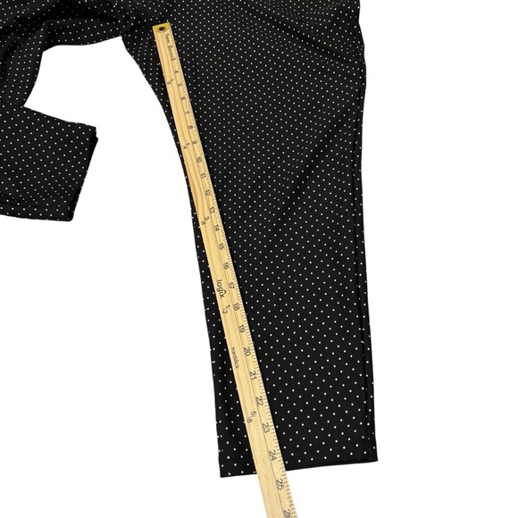 Chico’s Cropped Black Polka Dot Pants/Leggings Size 3 US XL - Picture 11 of 13